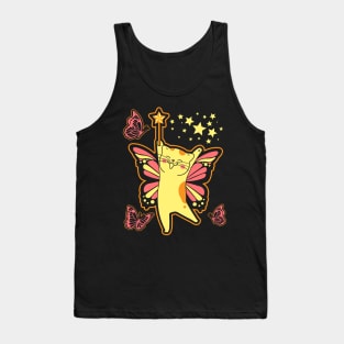 Kitten Fairy Butterfly Cat Tank Top